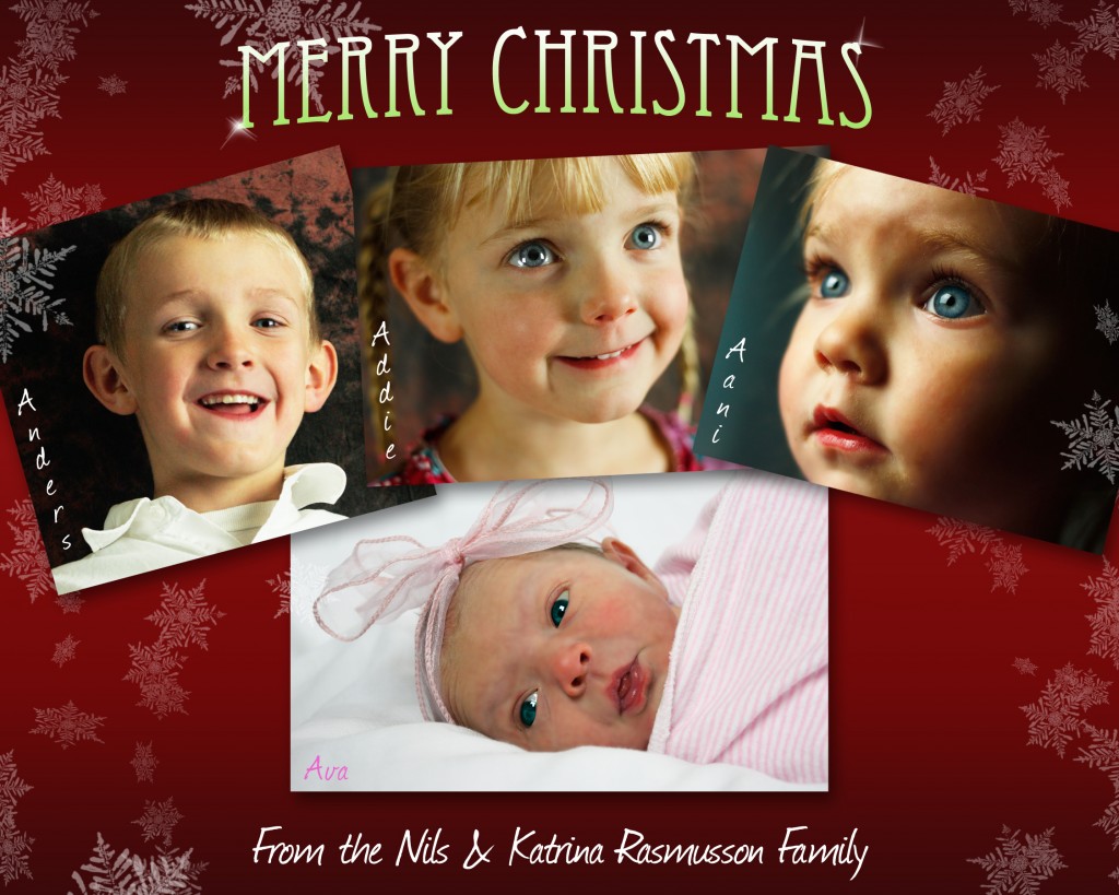 Nils Rasmusson, Katrina Rasmusson Christmas 2009