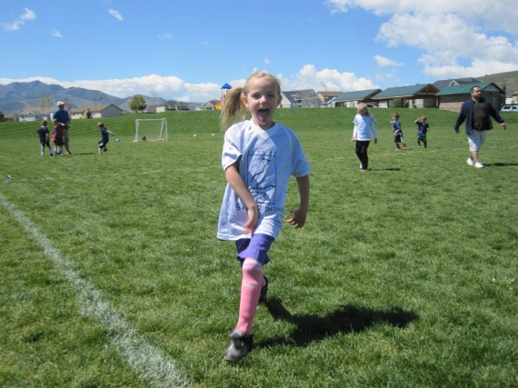 Addie plays her first season of soccer - age 6 Addie Paige Rasmusson