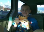 Anders finally consented to eating meat and now he's a meat loving man (thanks, In 'n Out!)